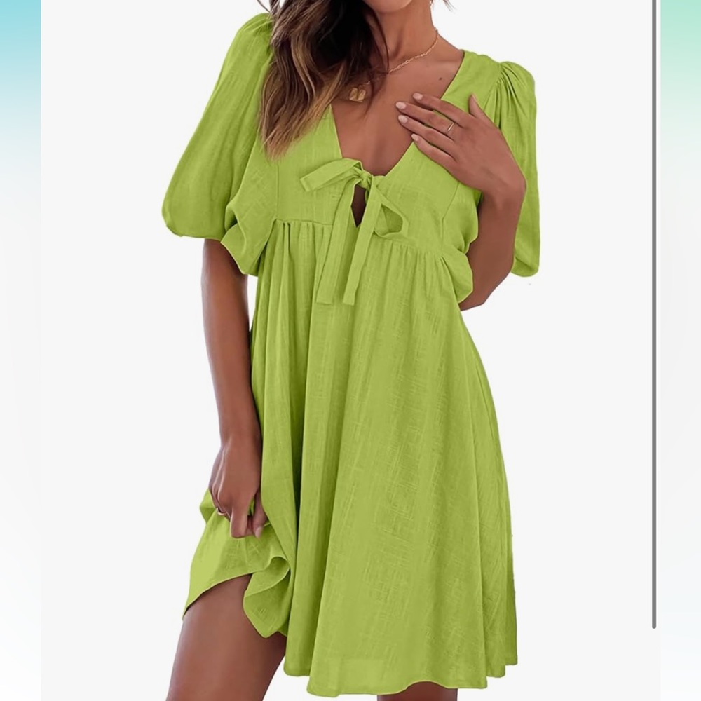 Tie front dress